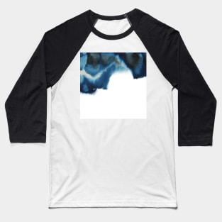 Abstract navy watercolor Baseball T-Shirt